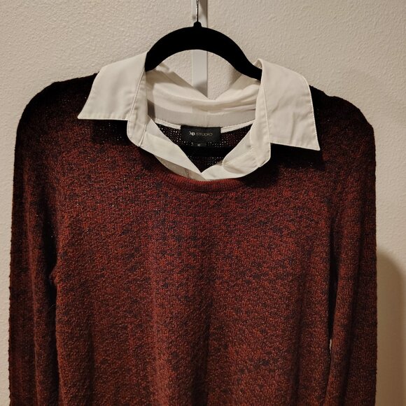 AB Studio Women's Layered Sweater Shirt Size XL NWT - Picture 3 of 12